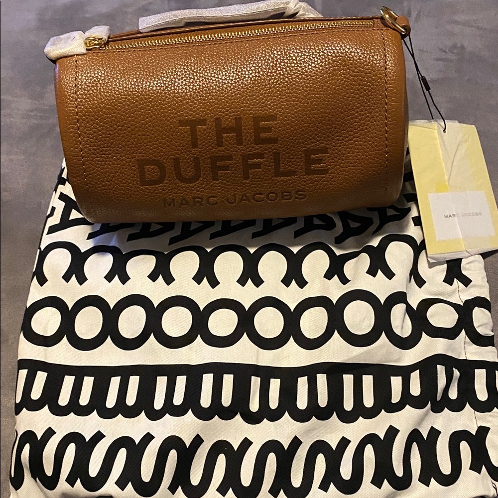 Marc Jacobs Tan Leather Duffle Bag